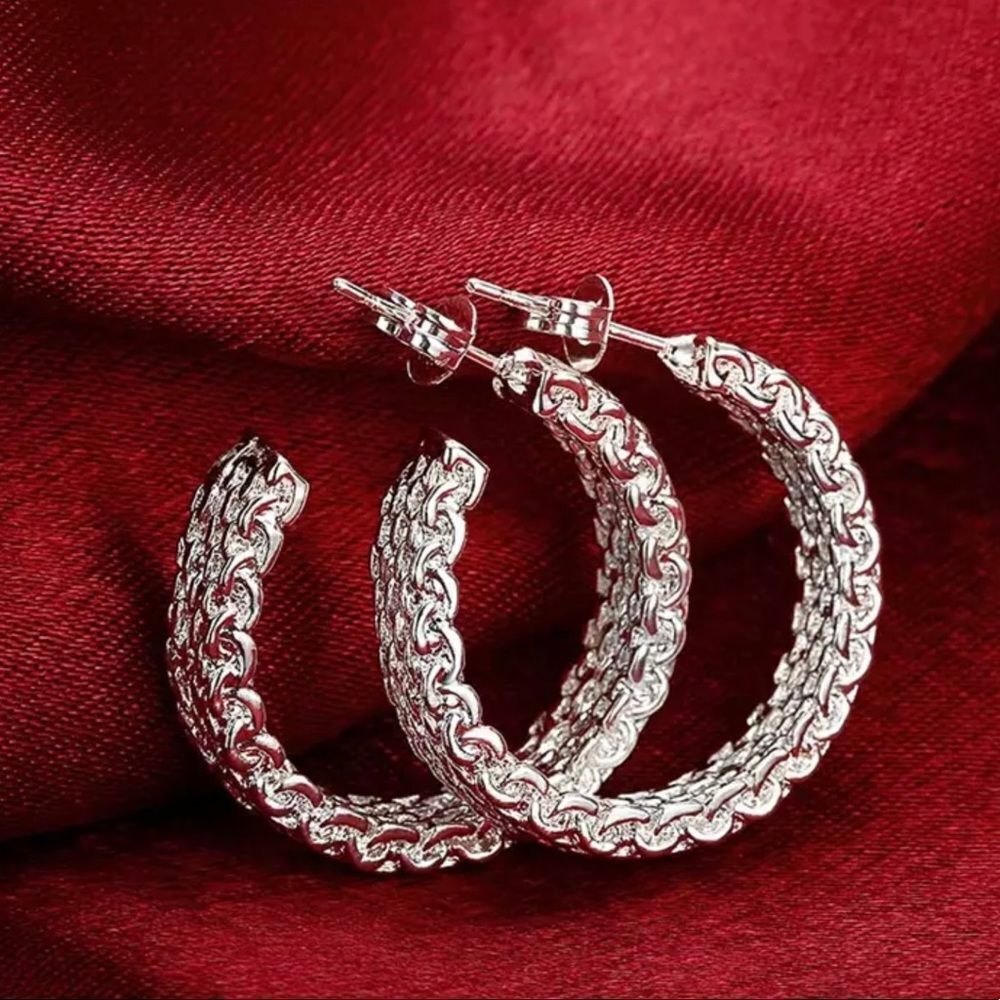 FASHION SILVER PLATED EARRINGS‎